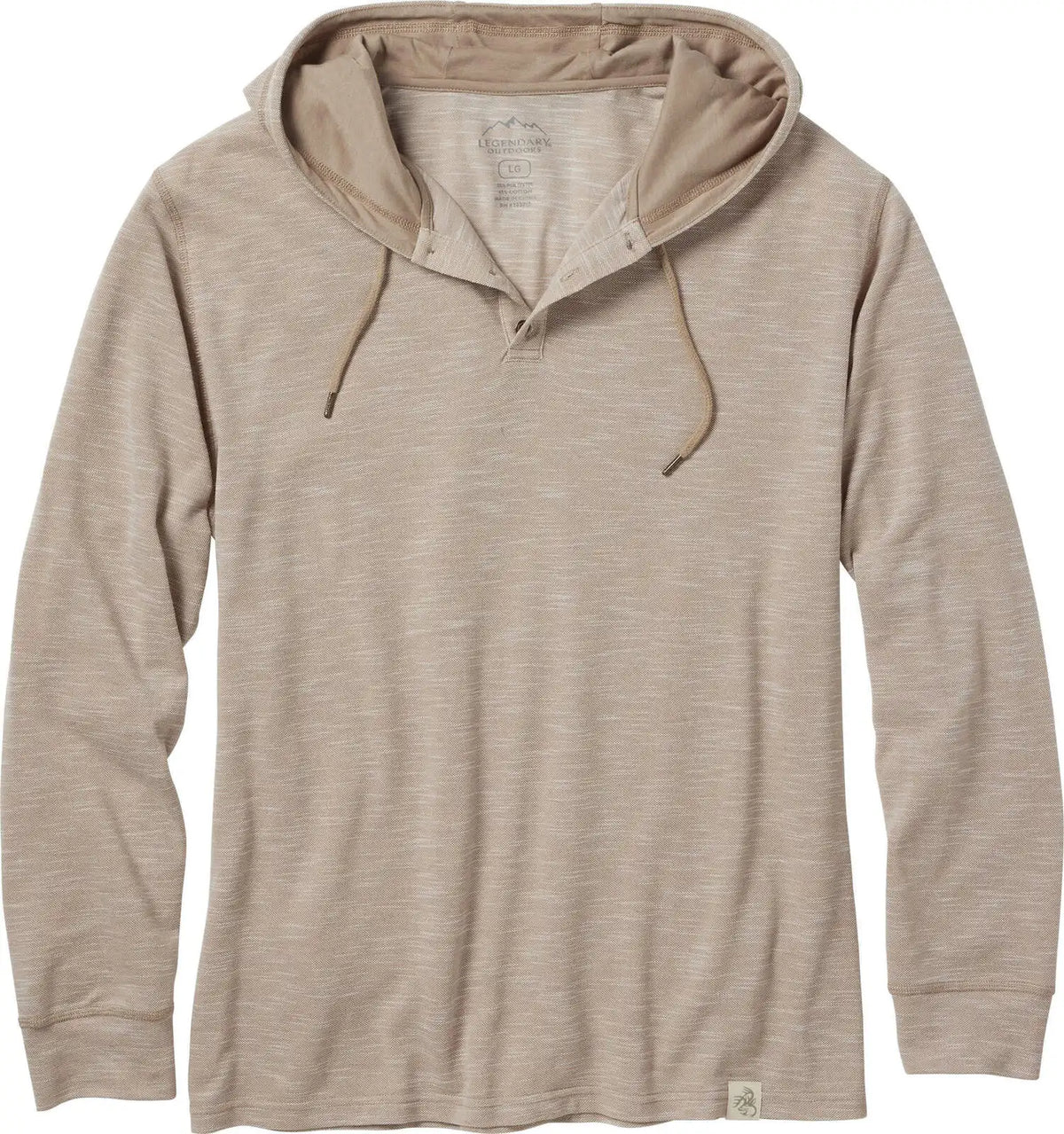 Men's Outdoors Hooded Pullover Performance Henley