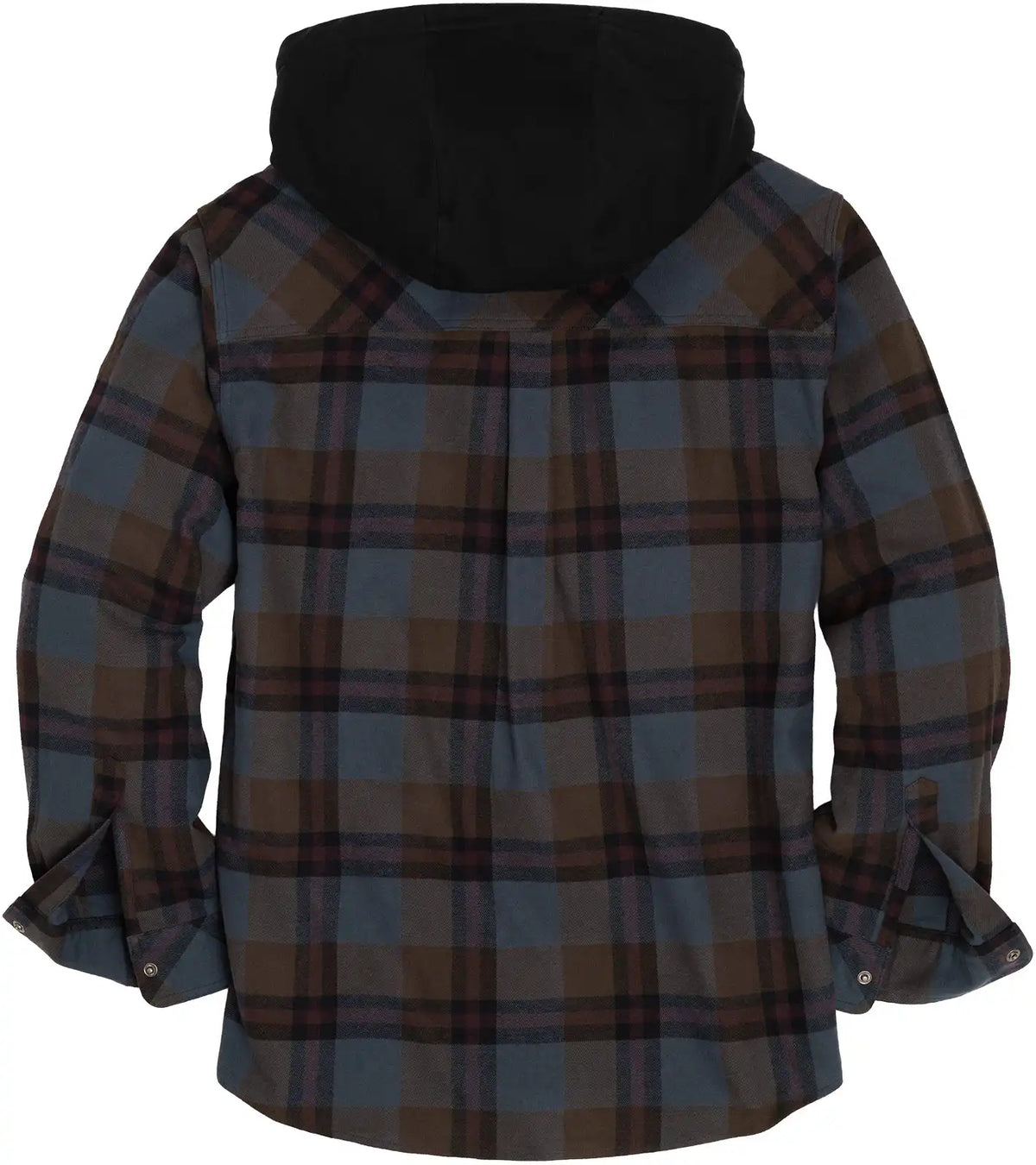 Men's Lumber Joe Flannel Hooded Long Sleeve Snap Shirt