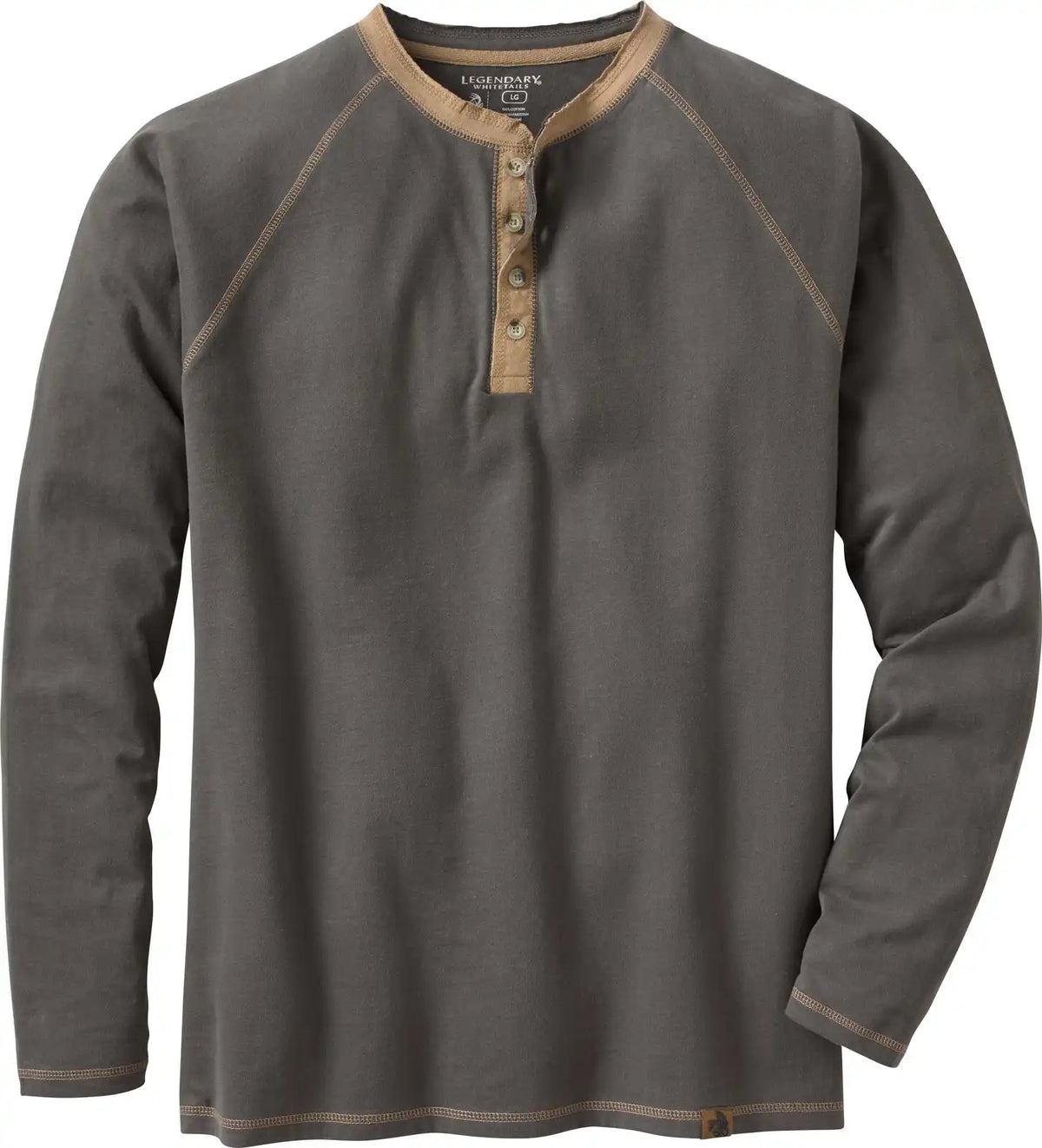 Men's Recluse Raglan Henley Long Sleeve Shirt