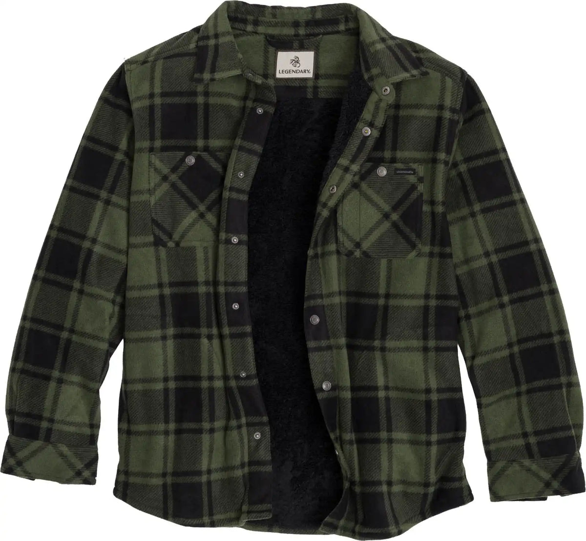 Men's Navigator Fleece Bonded Berber Snap Shirt Jacket