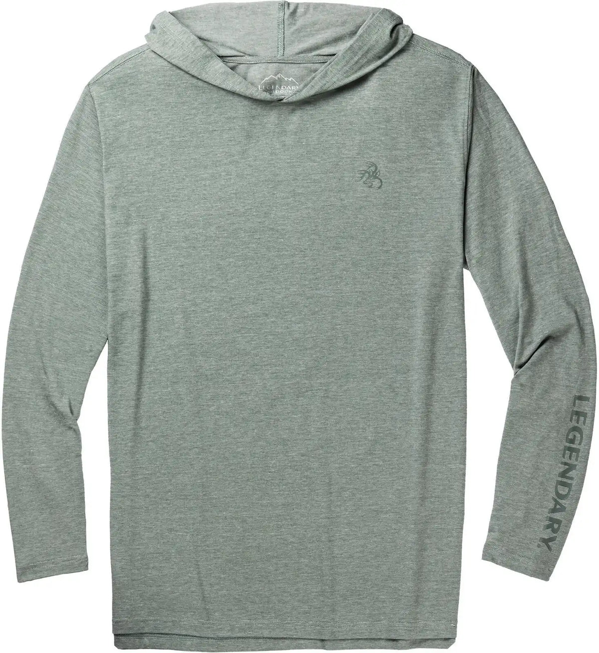 Men's UPF Sun Protected Hooded Long Sleeve T Shirt