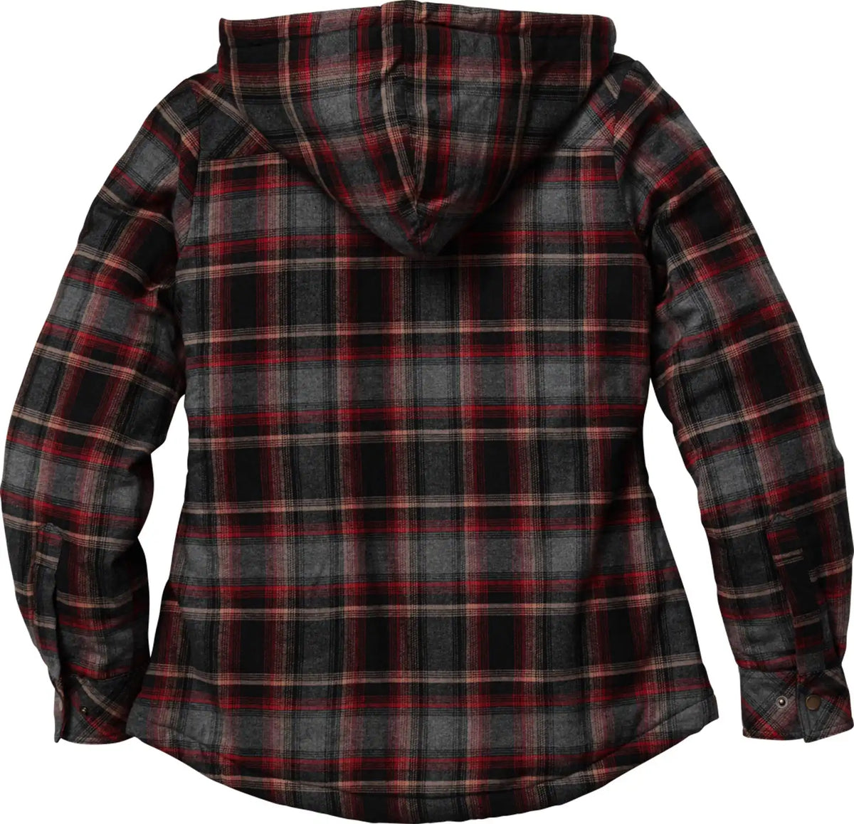 Women's Snap Front Open Country Sherpa Lined Hooded Shirt Jacket