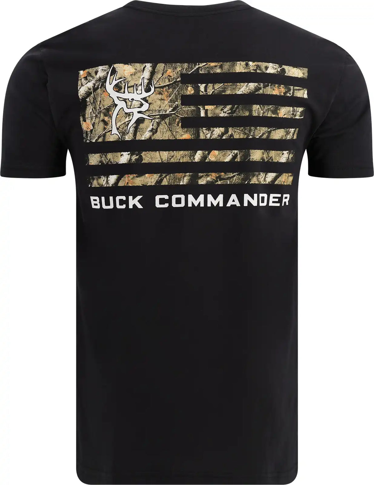 Men's Buck Commander Camo Filled Flag Short Sleeve T-Shirt
