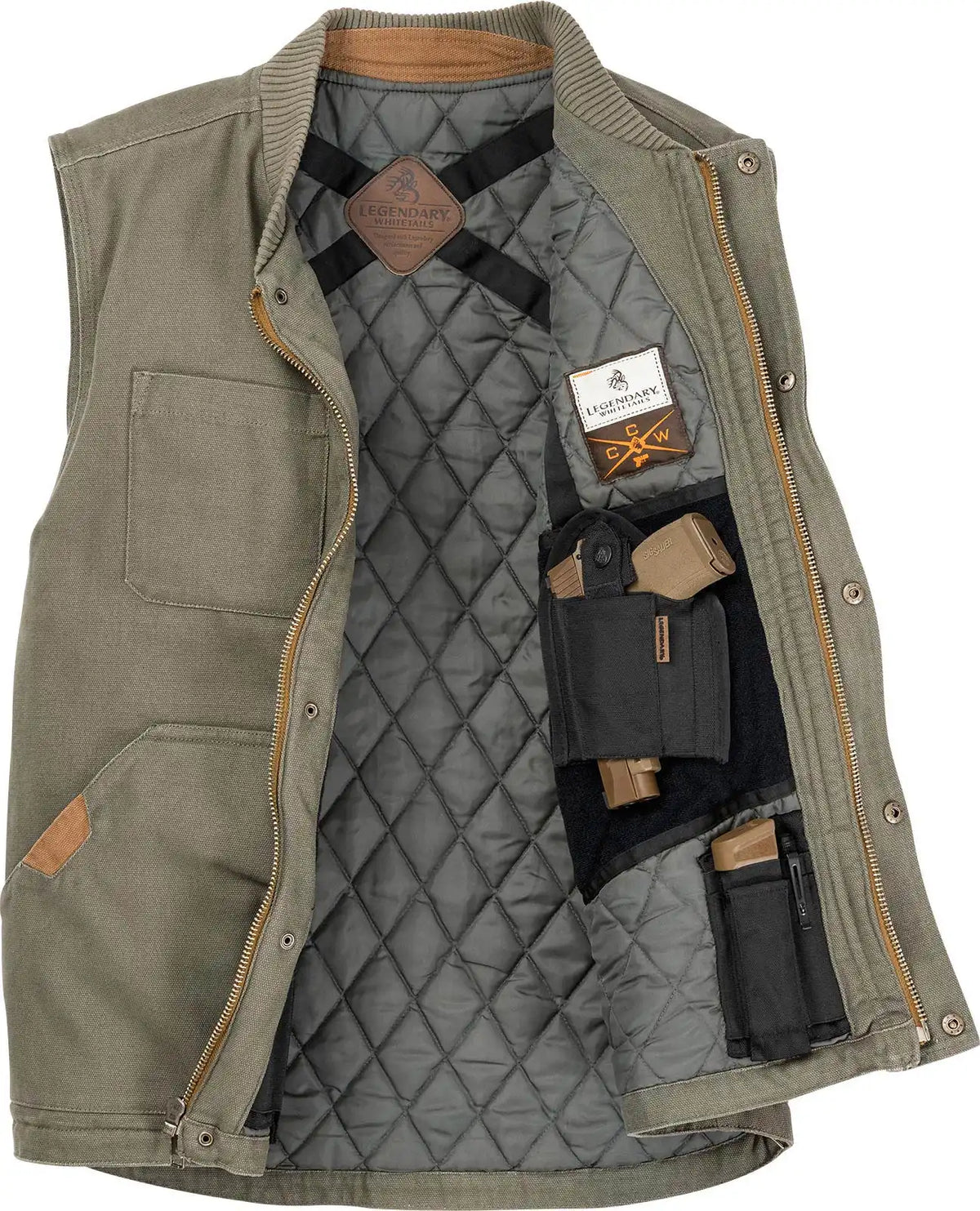 Men's Concealed Carry Canvas Cross Trail Vest