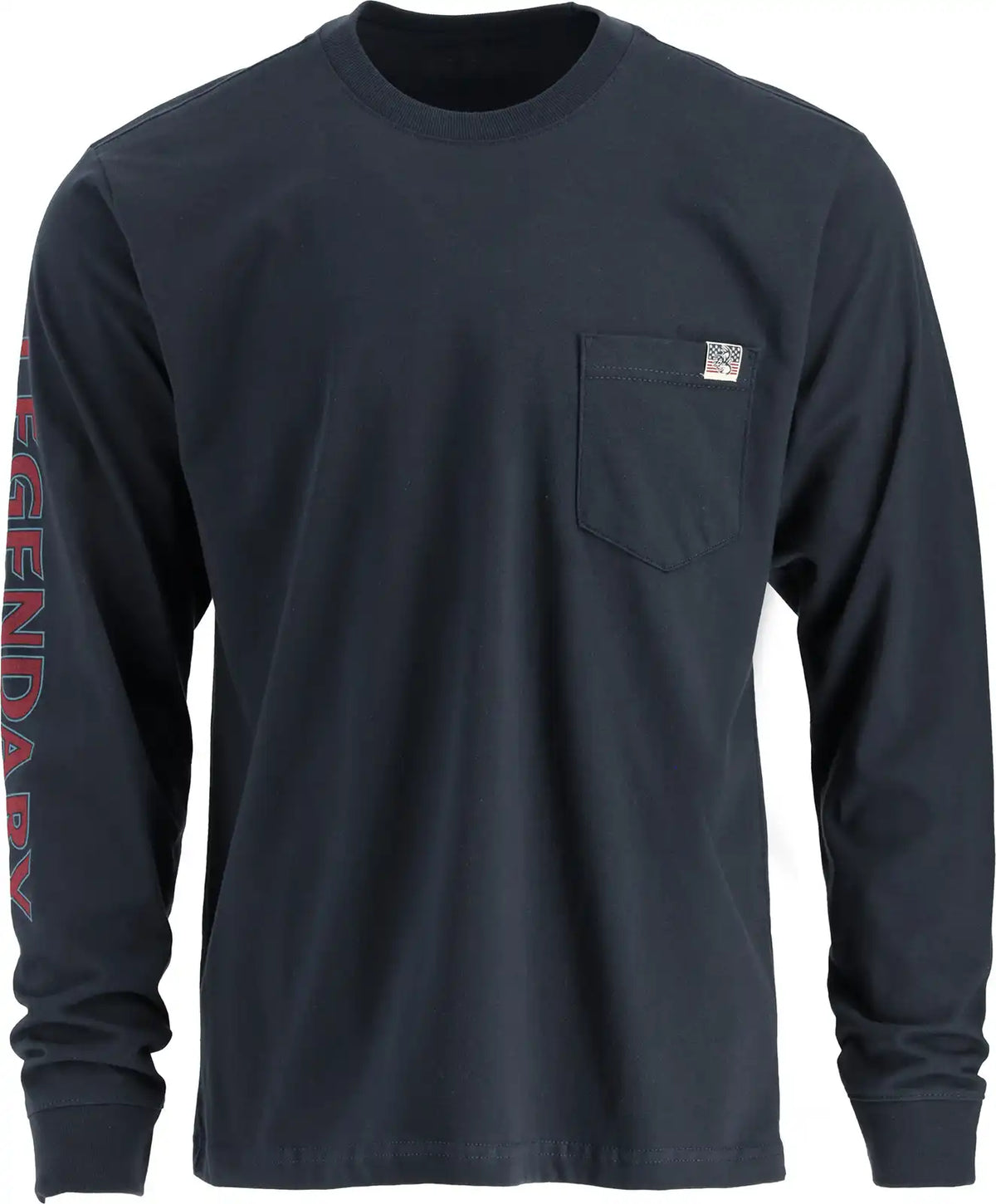 Men's Flag Stag Long Sleeve T-Shirt Made in the USA